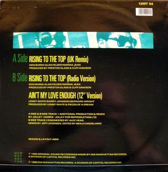 Pieces Of A Dream : Rising To The Top (12")