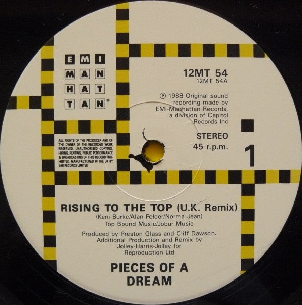 Pieces Of A Dream : Rising To The Top (12")