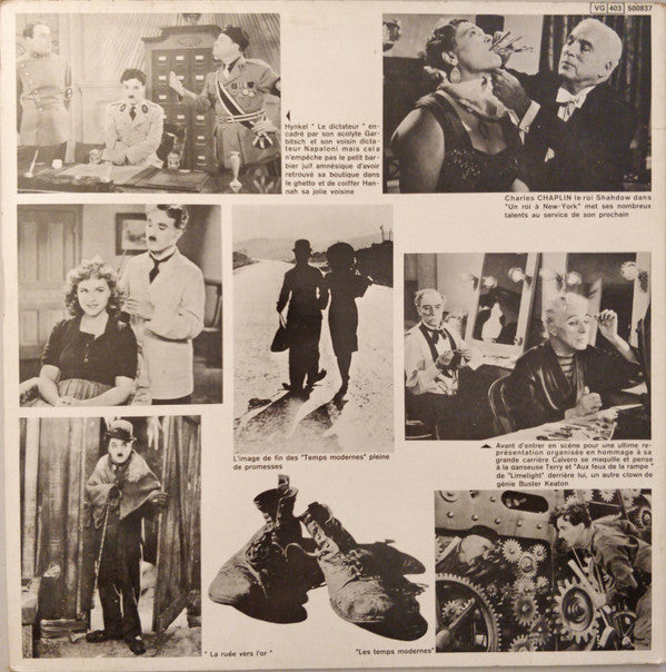 Charlie Chaplin - Michel Villard : Les Musiques Des Films De Charlie Chaplin (LP, Album, RE)