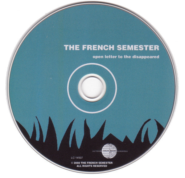 The French Semester : Open Letter To The Disappeared (CD, Album)