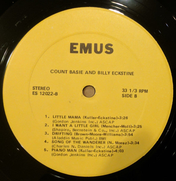 Billy Eckstine With Count Basie Orchestra : Basie/Eckstine Incorporated (LP)
