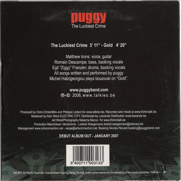Puggy : The Luckiest Crime (CD, Single)