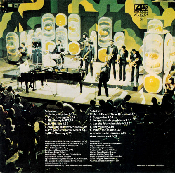 Fats Domino : Fats Domino Live At Montreux 'Hello Josephine' (LP, Album, RE)