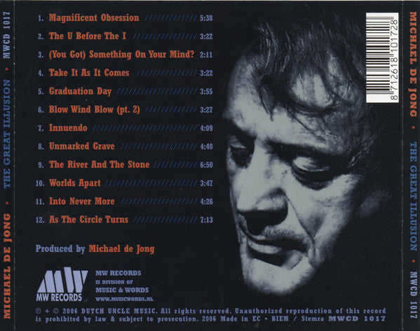 Michael De Jong : The Great Illusion (CD)