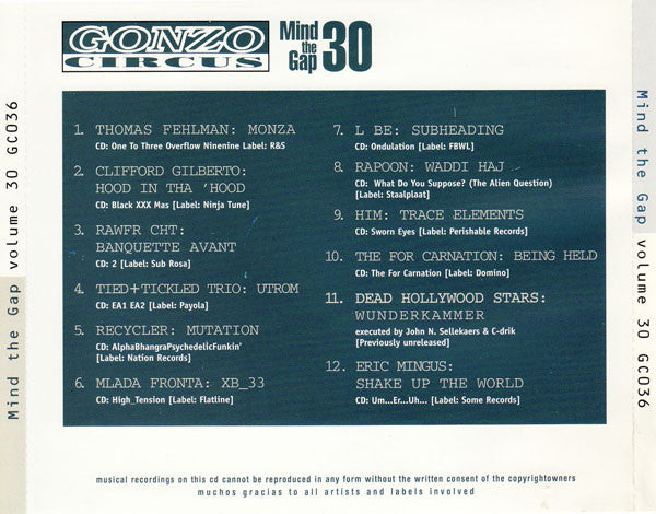 Various : Mind The Gap Volume 30 (CD, Comp)