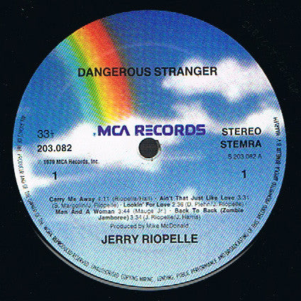 Jerry Riopelle : Dangerous Stranger (LP, Album, RE)
