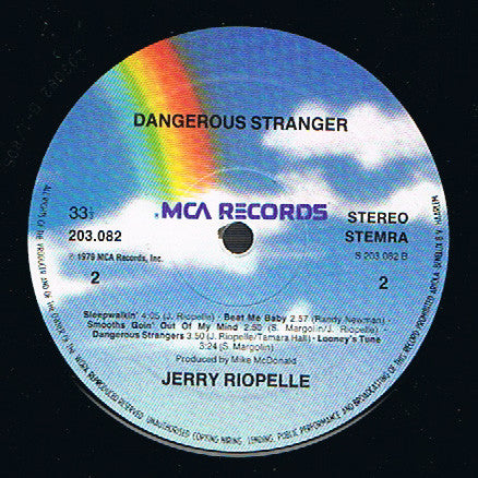 Jerry Riopelle : Dangerous Stranger (LP, Album, RE)