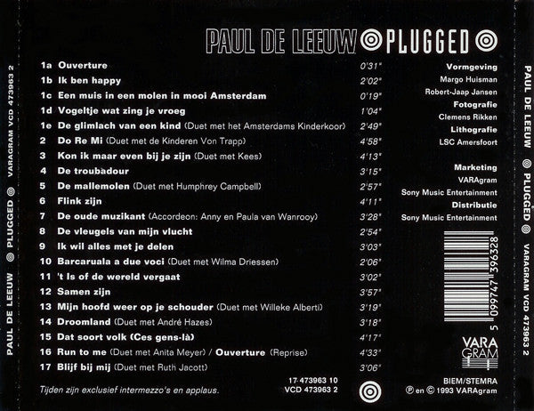 Paul de Leeuw : Plugged (CD, Album, RE)