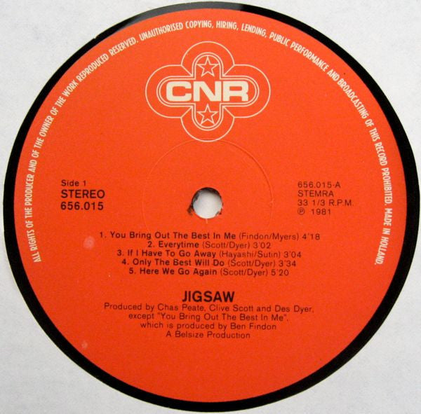 Jigsaw (3) : Jigsaw (LP, Album)