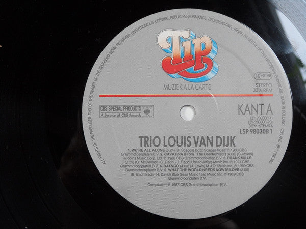 Louis Van Dyke Trio : Muziek à La Carte (LP, Comp)