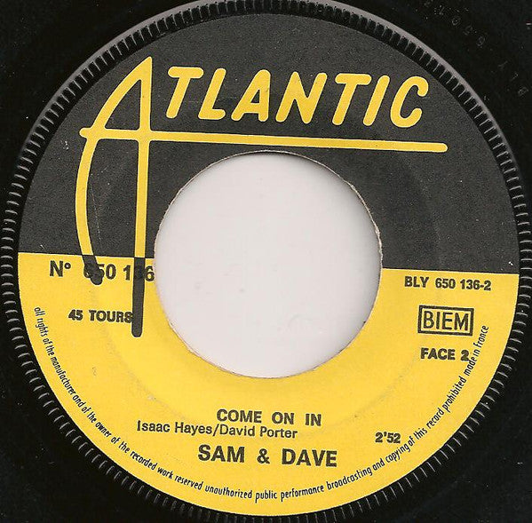 Sam & Dave : Soul Sister, Brown Sugar (7")