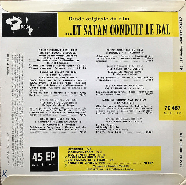 Claude Vasori : ... Et Satan Conduit Le Bal (7", EP)