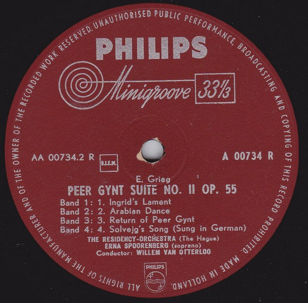 Edvard Grieg : Peer Gynt Suites (10", Album)