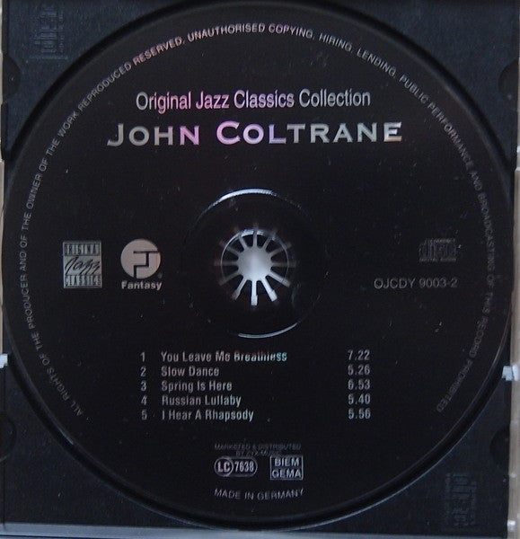 John Coltrane : Original Jazz Classics Collection (CD, Comp)