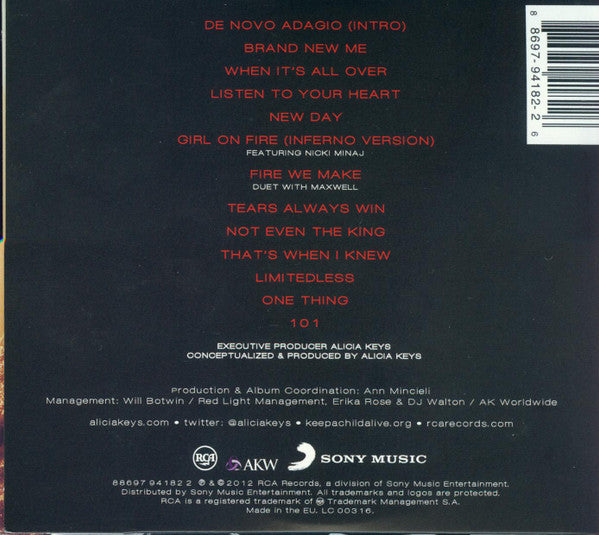 Alicia Keys : Girl On Fire (CD, Album, Gat)