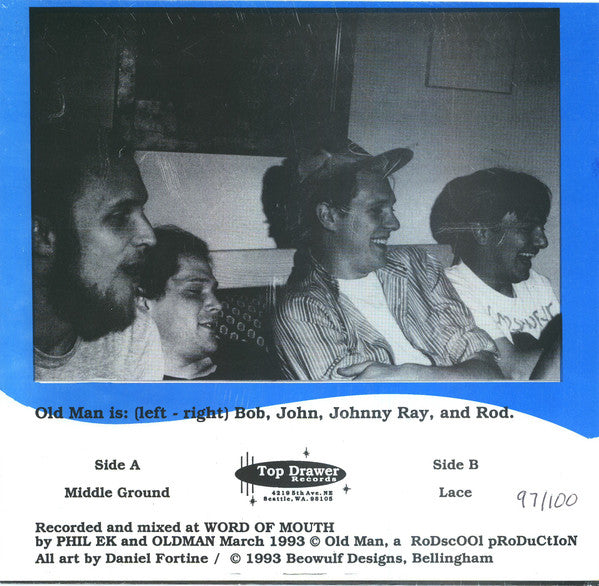 Old Man (3) : Middle Ground B/W Lace (7", Single, Num, Red)