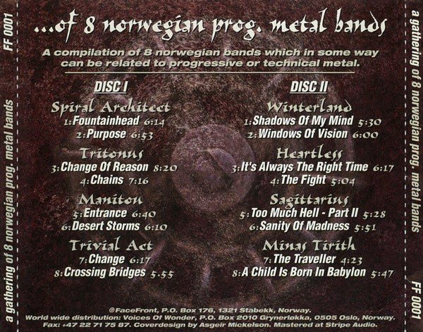 Various : A Gathering... Of 8 Norwegian Prog. Metal Bands (2xCD, Comp)