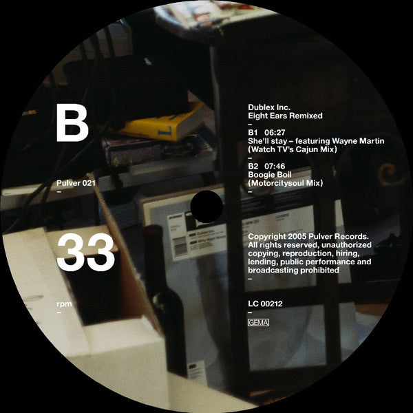 Dublex Inc. : Eight Ears Remixed (12")