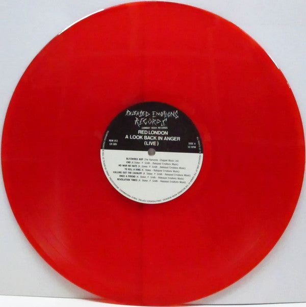 Red London : A Look Back In Anger - The Best Of......... Live (LP, Comp, Red)