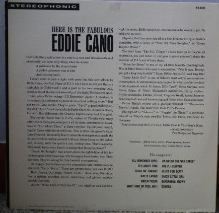 Eddie Cano : Here Is The Fabulous Eddie Cano (LP, Album)