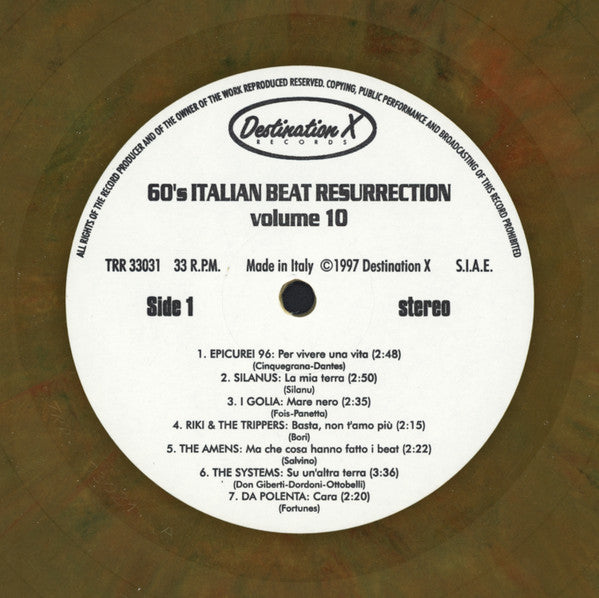 Various : 60's Italian Beat Resurrection Volume 10 (LP, Comp, Bro)