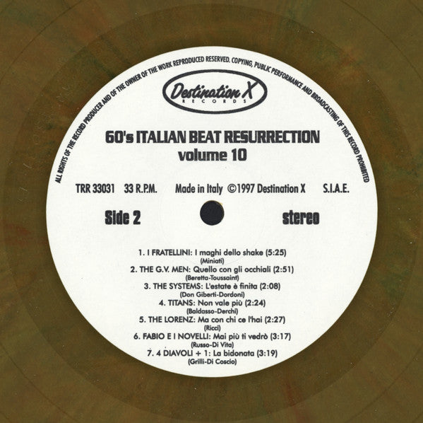 Various : 60's Italian Beat Resurrection Volume 10 (LP, Comp, Bro)