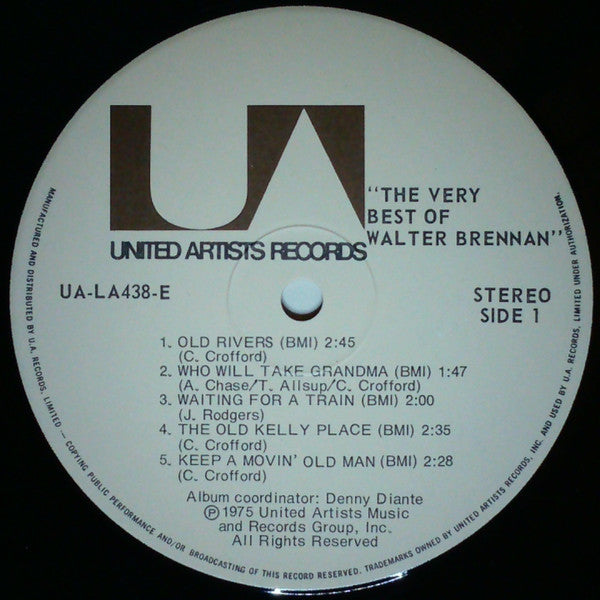 Walter Brennan : The Very Best Of Walter Brennan (LP, Comp)