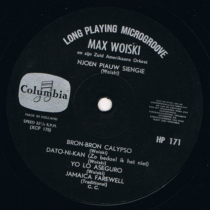 Max Woiski En Zijn Zuidamerikaans Orkest : Max Woiski En Zijn Zuidamerikaans Orkest (10")