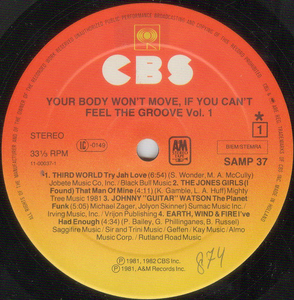 Various : Your Body Won't Move If You Can't Feel The Groove Vol.I (LP, Comp)