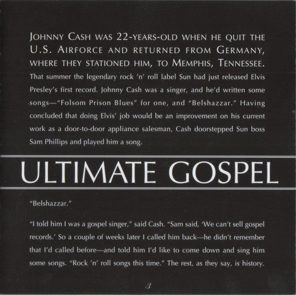 Johnny Cash : Ultimate Gospel (CD, Comp)