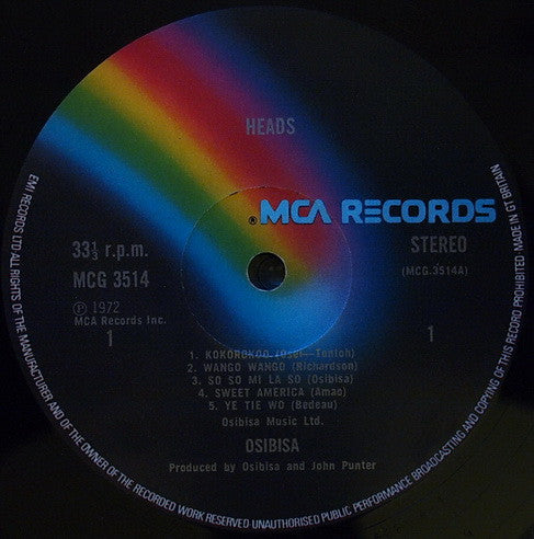 Osibisa : Heads (LP, Album, RE, Gat)