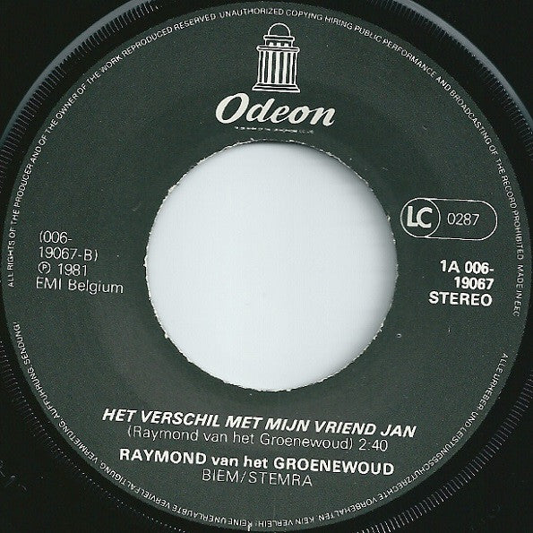 Raymond Van Het Groenewoud : Chachacha (7", Single)