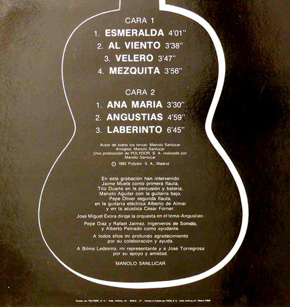 Manolo Sanlucar* : Al Viento (LP, Album)