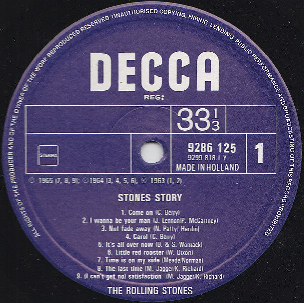 The Rolling Stones : Stones Story (2xLP, Comp)