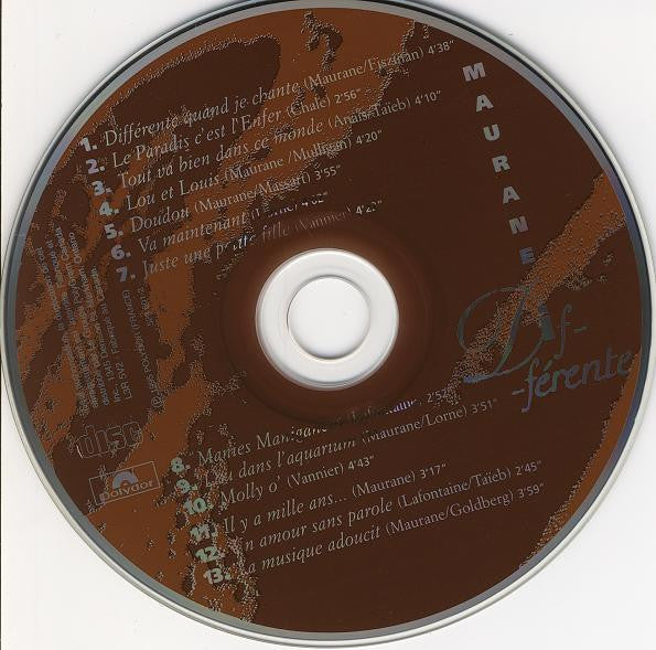 Maurane : Différente (CD, Album)