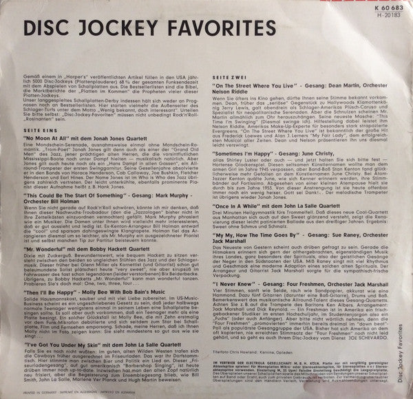 Various : Disc Jockey Favorites (10", Comp)