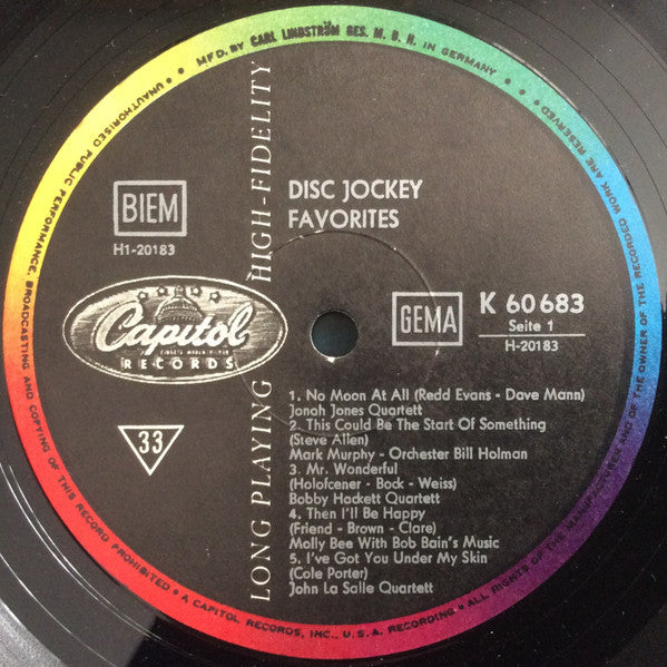 Various : Disc Jockey Favorites (10", Comp)