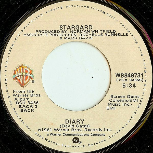 Stargard : High On The Boogie / Diary (7")