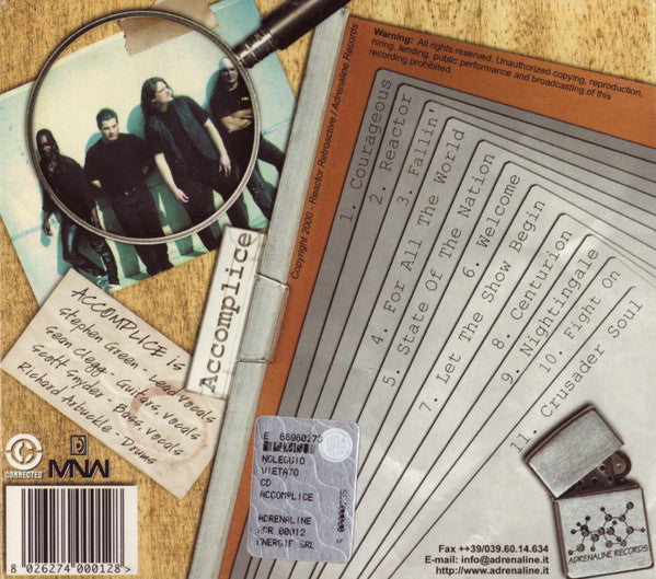 Accomplice (5) : Accomplice (CD, Album)