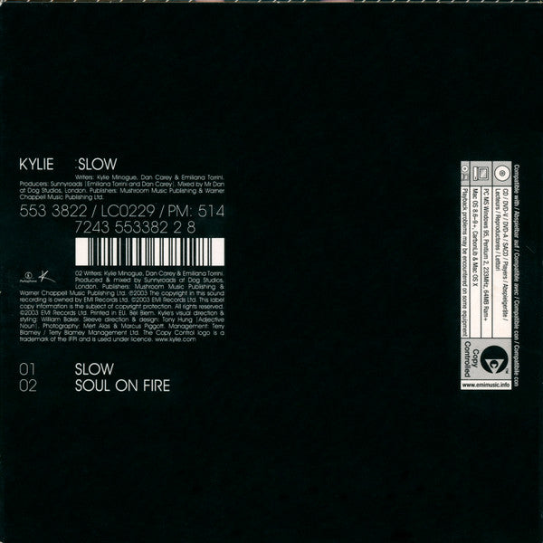 Kylie Minogue : Slow (CD, Single, Copy Prot.)