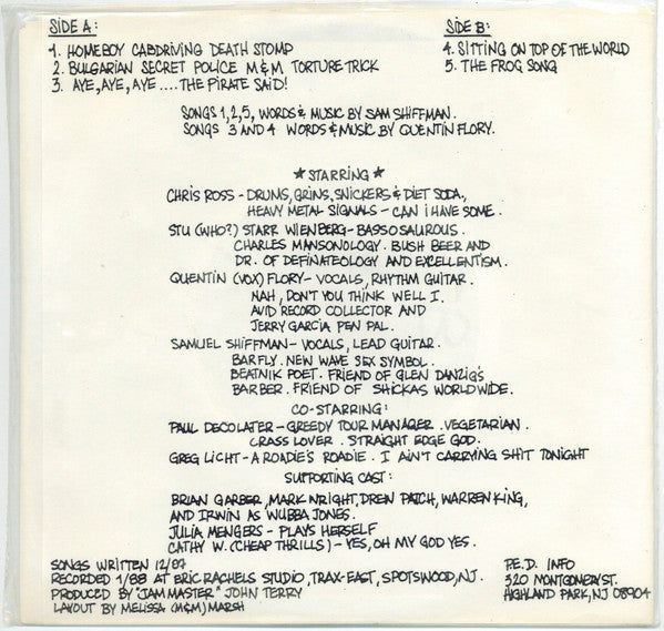 P.E.D. : The Bulgarian Secret Police M&M Torture Trick (7", EP)