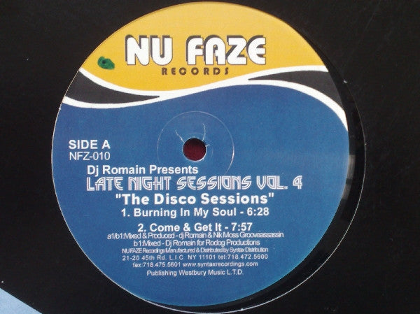 DJ Romain : Late Night Sessions Vol. 4 (12")