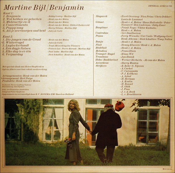 Martine Bijl : Benjamin (LP, Album, Gat)