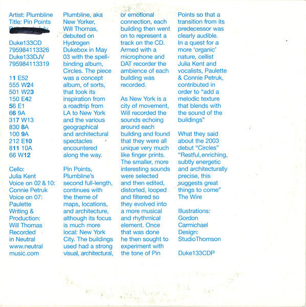 Plumbline : Pin Points (CD, Promo)