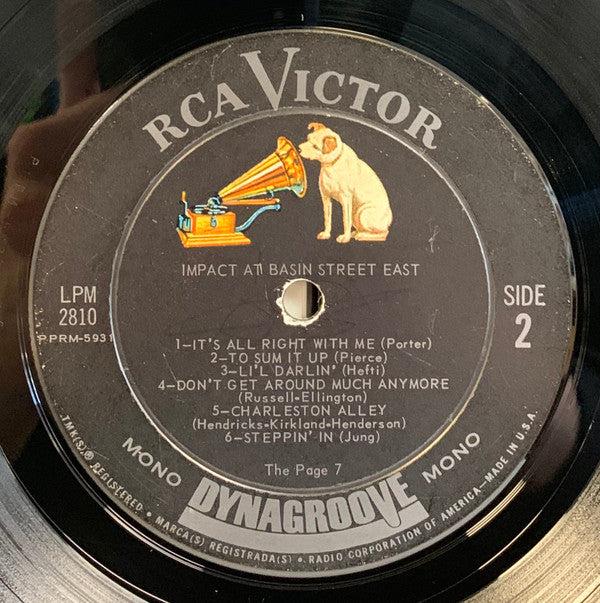 The Page 7 : Impact At Basin Street East (LP, Mono)