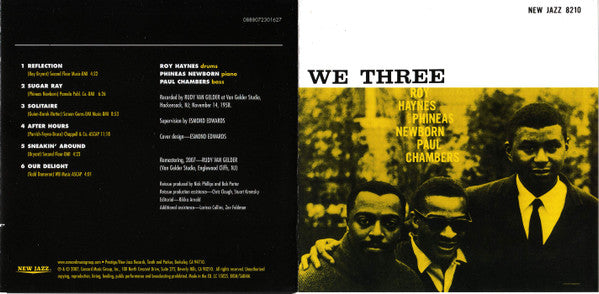 Roy Haynes With Phineas Newborn Jr. | Paul Chambers (3) : We Three (CD, Album, RE, RM, RVG)