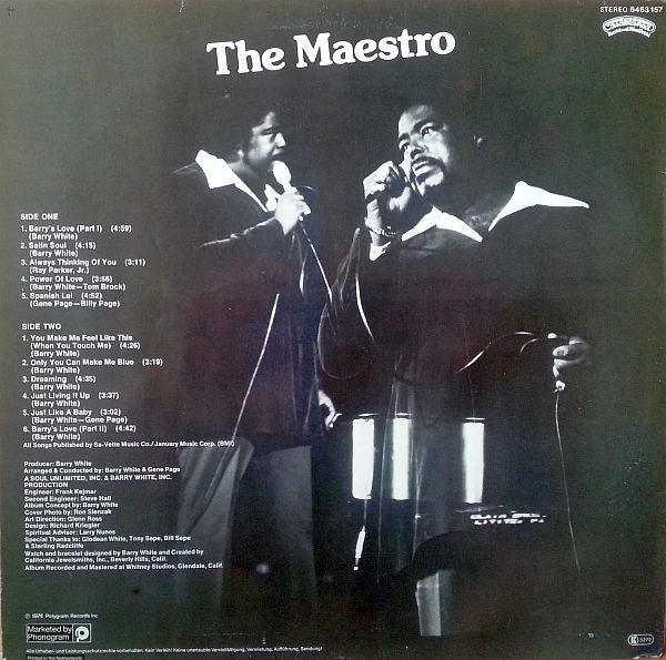 The Love Unlimited Orchestra* : White Gold (LP, Album, RE)