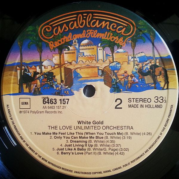 The Love Unlimited Orchestra* : White Gold (LP, Album, RE)