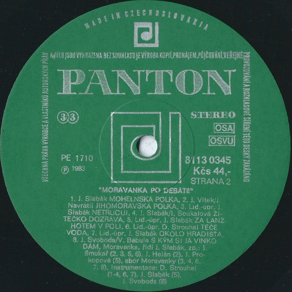 Moravanka : Podesáté (LP, Album)