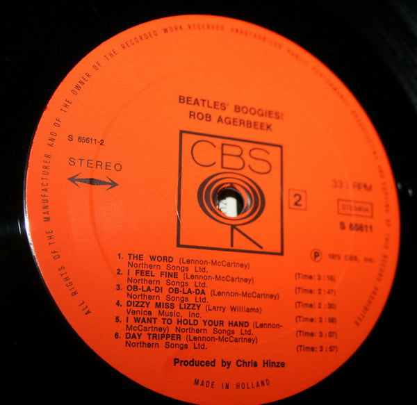 Rob Agerbeek : Beatles' Boogies (LP, Album)